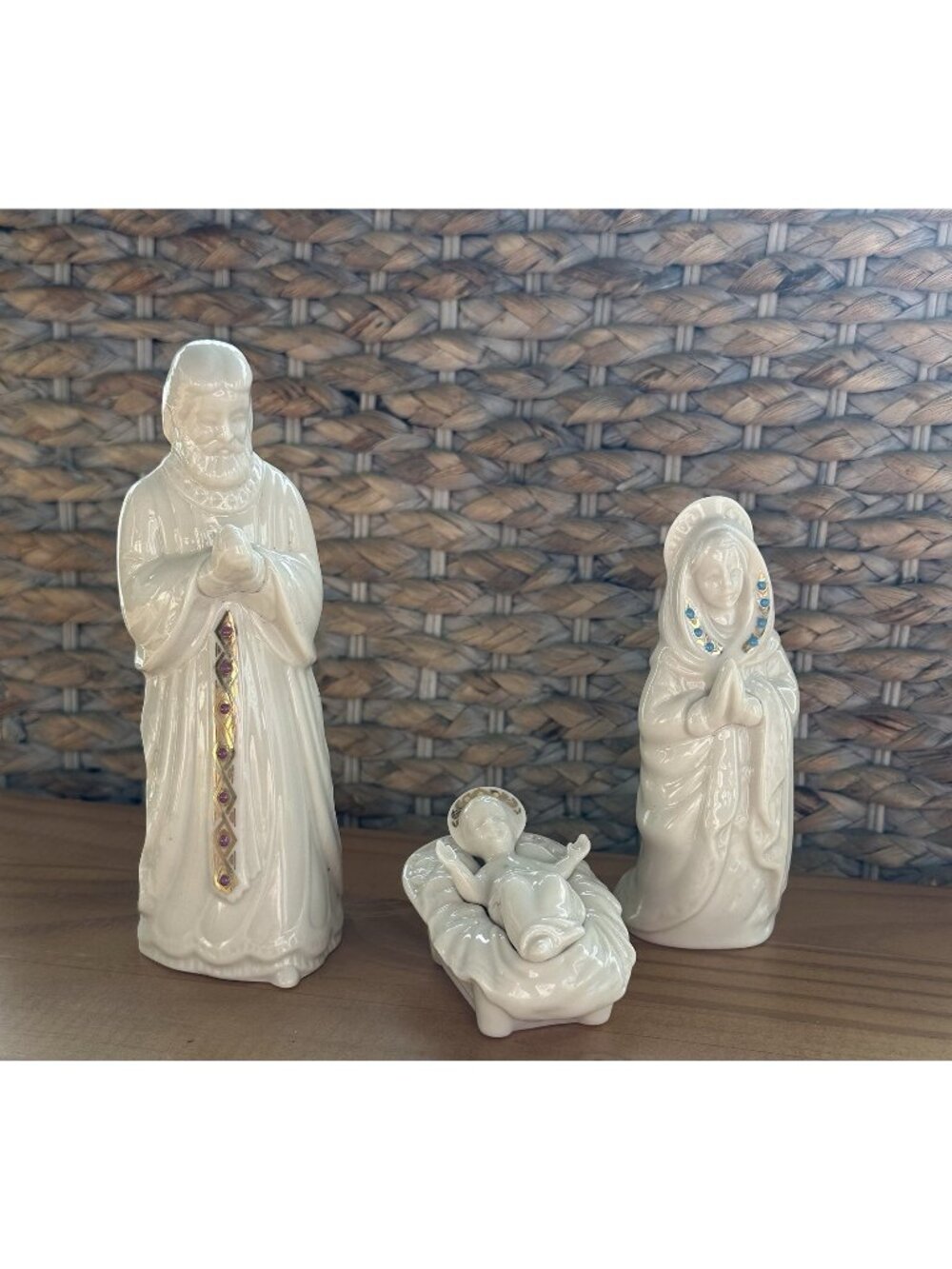 LENOX Jewels Holy Family Nativity Holy Family Jesus, Mary & Joseph Christmas 93